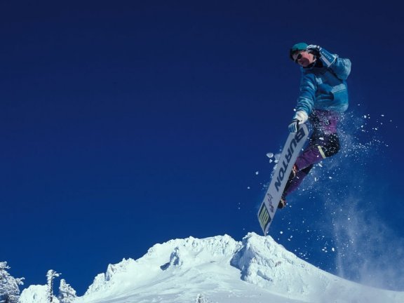 Ski boarding in the Southern French Alps